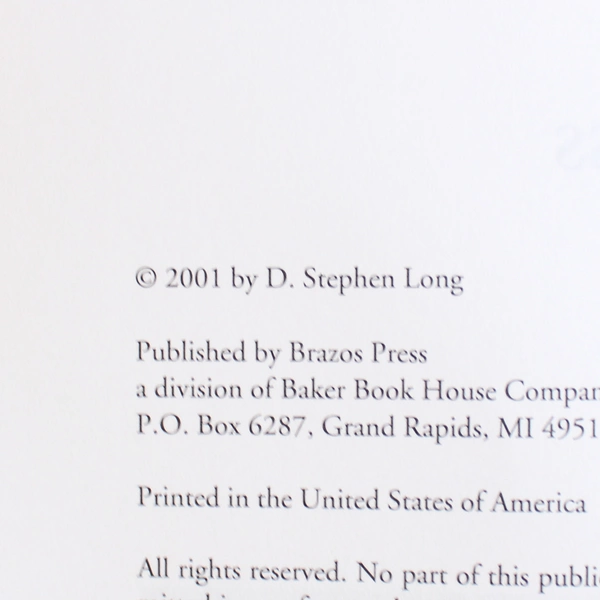 Goodness of God D. Stephen Long 2001 Paperback