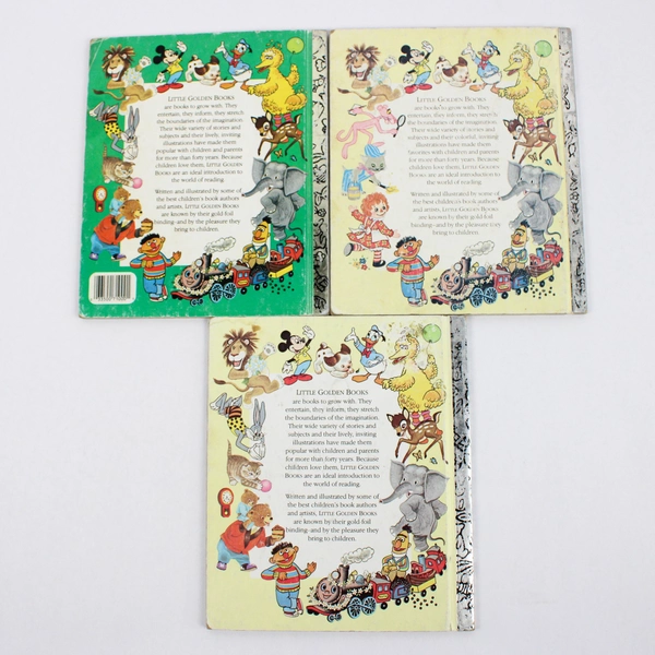 Lot of 3 Vintage Little Golden Books Board Book 1978 1984 1991