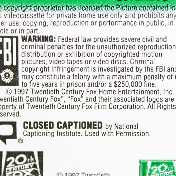 Out to Sea 1997 VHS 20th Century Fox