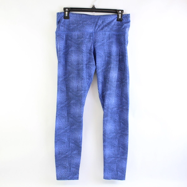 Tuff Athletics Blue Snakeskin Pattern Women's Leggings Medium Activewear