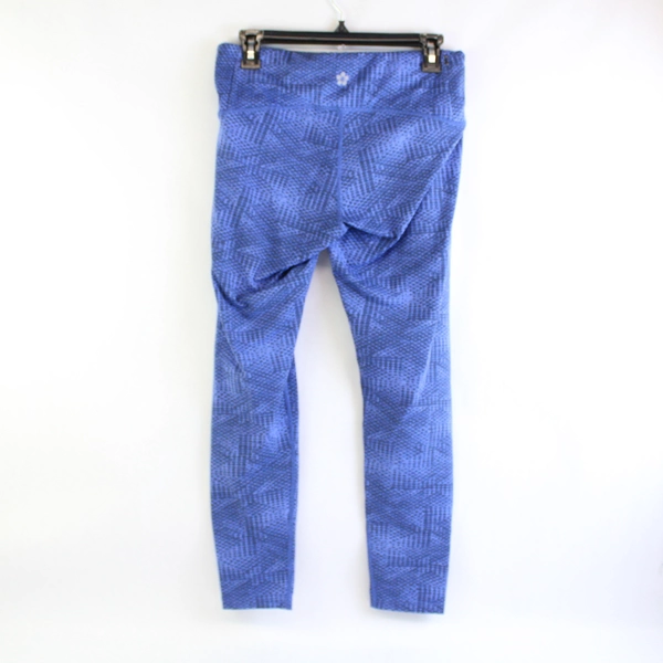 Tuff Athletics Blue Snakeskin Pattern Women's Leggings Medium Activewear
