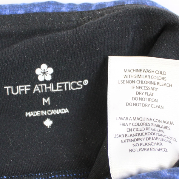 Tuff Athletics Blue Snakeskin Pattern Women's Leggings Medium Activewear