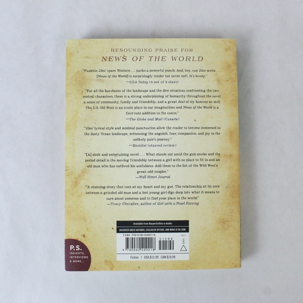 News of the World by Paulette Jiles 2017 Paperback - Good Condition