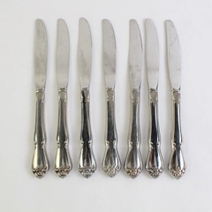 Lot Of 7 Oneida Arbor Rose-True Rose Stainless Steel Modern Hollow Knife