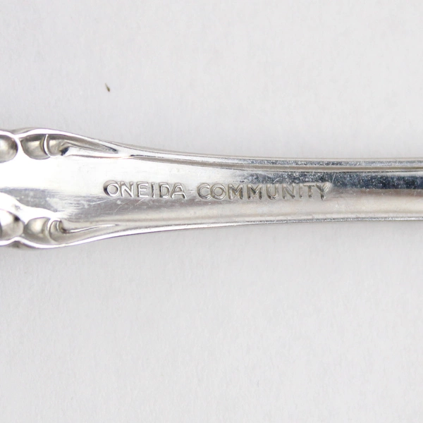 Lot Of 7 Oneida Silver Brahms (Stainless) Medium Solid Cold Meat Serving Fork