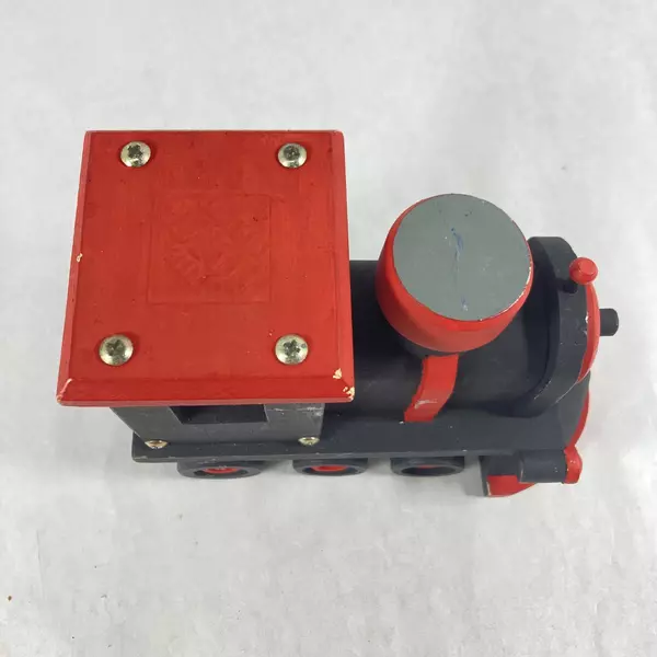 Home Depot Handmade And Hand Painted Wooden Toy Train Locomotive  Black And Red