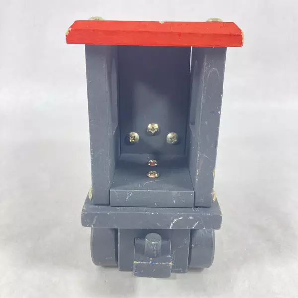 Home Depot Handmade And Hand Painted Wooden Toy Train Locomotive  Black And Red