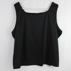 Venezia Jeans Black Square Neck Wide Strap Tank Top Women's Size 2XL