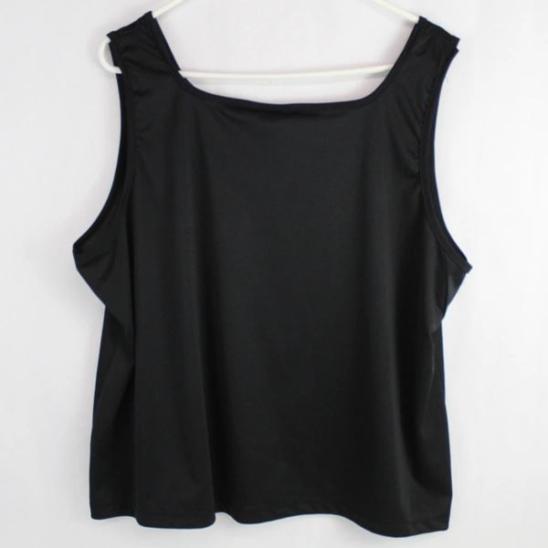 Venezia Jeans Black Square Neck Wide Strap Tank Top Women's Size 2XL
