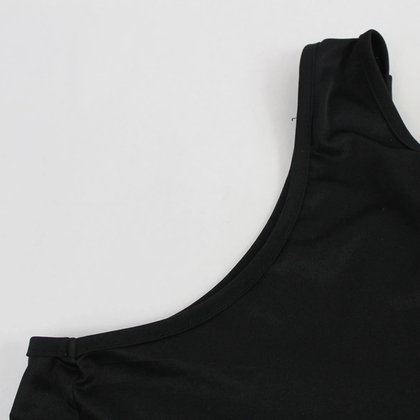 Venezia Jeans Black Square Neck Wide Strap Tank Top Women's Size 2XL