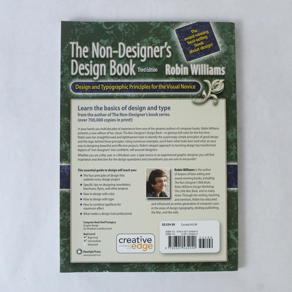 The Non-Designer's Design Book by Robin Williams 2008 Paperback - Good Condition