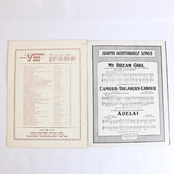 Set of 2 Antique Blues Piano Sheet Music Limehouse Blues & Blues in The Night