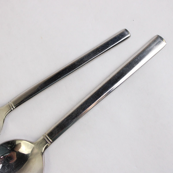 Lot Of 5 Cuisinart Flatware Seminary Stainless 4 Soup Spoon, 1 Sugar Spoon