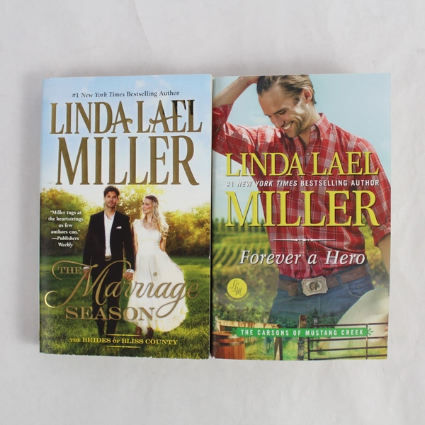 Lot of 2 Linda Lael Miller HQN Romance Novels Marriage Season Forever A Hero PB