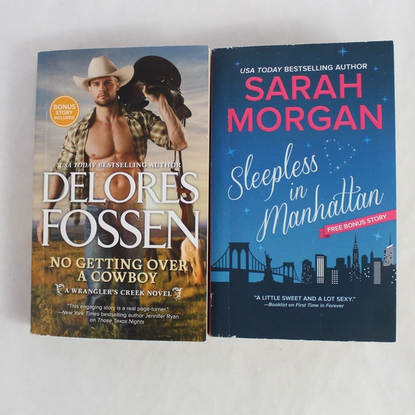 Lot Of 2 HQN Romance Novels Sarah Morgan Delores Fossen 2016 2017 PB
