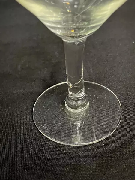 Lot of 5 Hand Blown Glass Stemmed Cordial Glasses 4.25" Good Condition