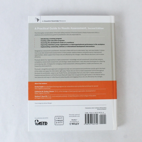 A Practical Guide to Needs Assessment 2E Kavita Gupta Hardcover CD-ROM