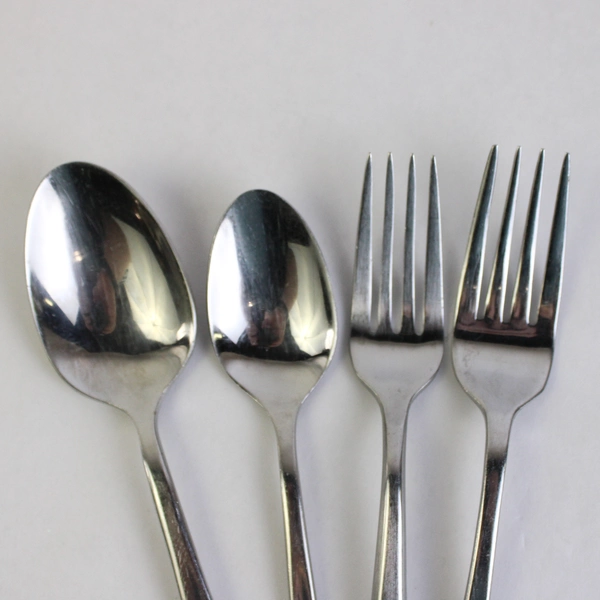 Lot Of 5 Cambridge Silver Flatware Logan Stainless Steel 3 Spoons, 2 Forks