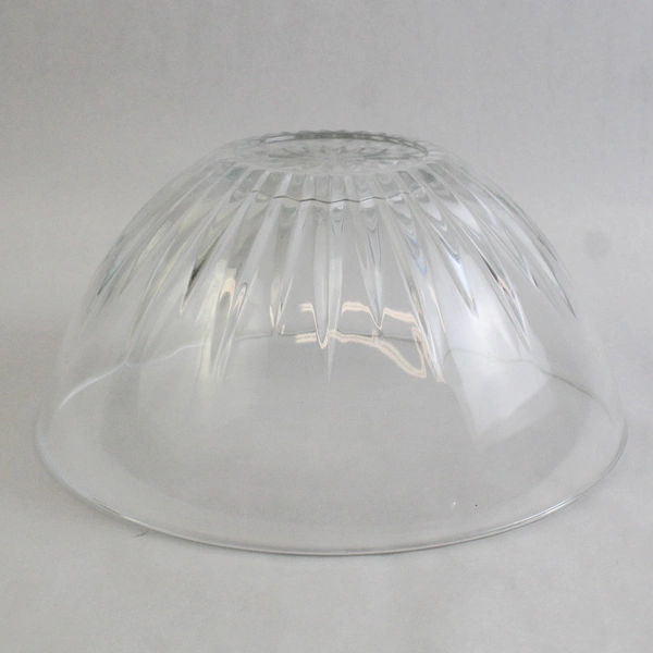 Vintage Unmarked Pressed Glass Star Serving Bowl 10"