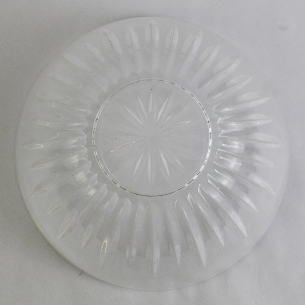 Vintage Unmarked Pressed Glass Star Serving Bowl 10"