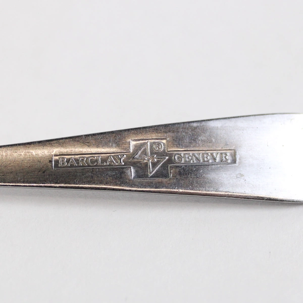 Lot Of 6 Barclay Geneve Oyster Bay Stainless Steel Teaspoon