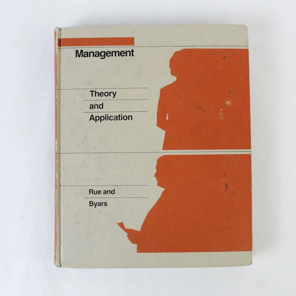 Management Theory and Application by Rue & Byars 1983 HC - Good Condition