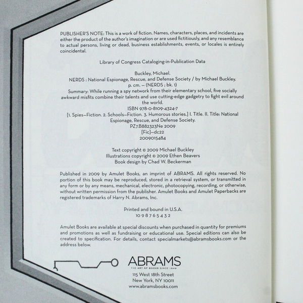 Nerds: National Espionage, Rescue & Defense Society by Michael Buckley HC 2009