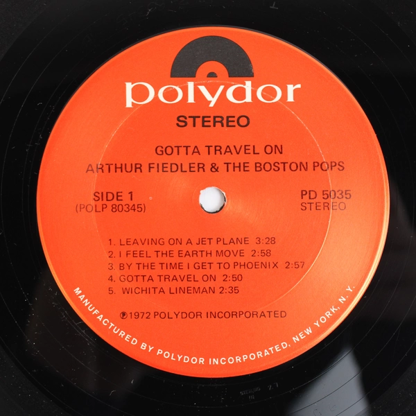 Vintage Vinyl Arthur Fiedler and The Boston Pops Gotta Travel On 1972 Polydor