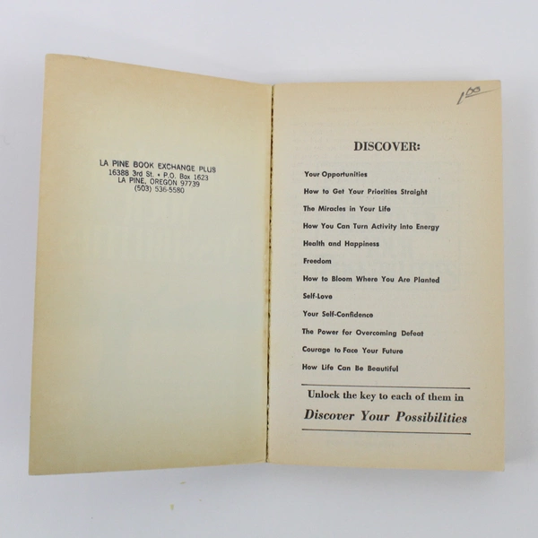 Discover Your Possibilities by Robert Harold Schuller 1978 Harvest House PB