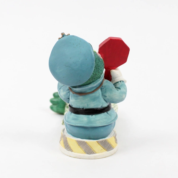 Vintage 1998 Enesco Shelf-Sitters Crossing Guard Frog Figurine