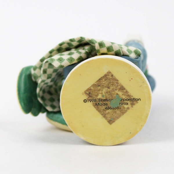 Vintage 1998 Enesco Shelf-Sitters Crossing Guard Frog Figurine