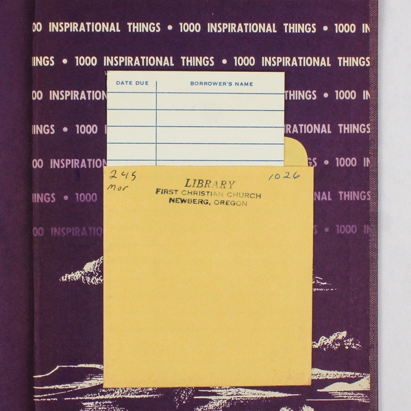 1000 Inspirational Things by Audrey Stone Morris 1948 Hardcover Ex-Library