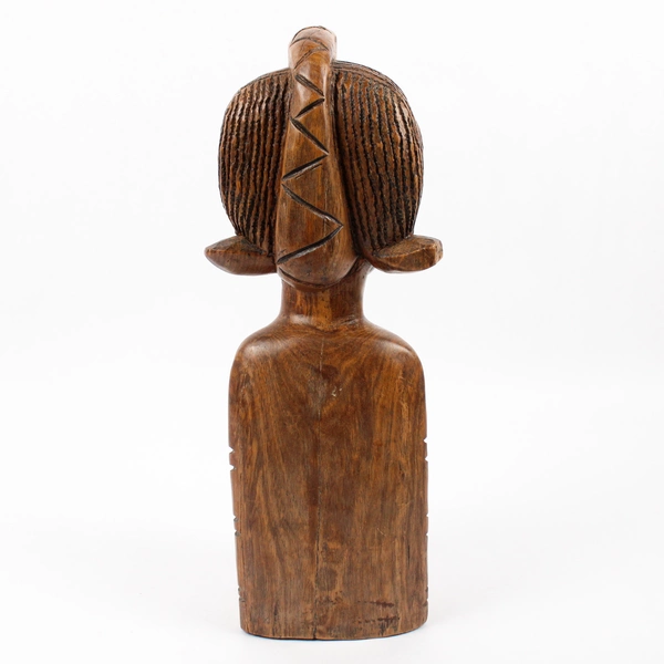 12.5" Carved Wooden Nkisi Fetish Figure Sculpture Statue Replica