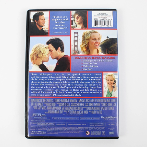 Just Like Heaven DVD 2006 Widescreen Edition Directed By Mark Waters