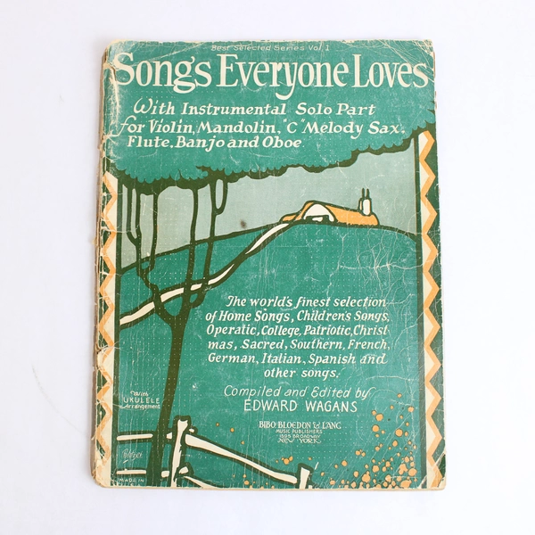 Vintage Songs Everyone Loves Music Book Paperback 1926