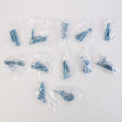 Lot of 12 Unbranded Blue Screw Pack for Drawer Pull