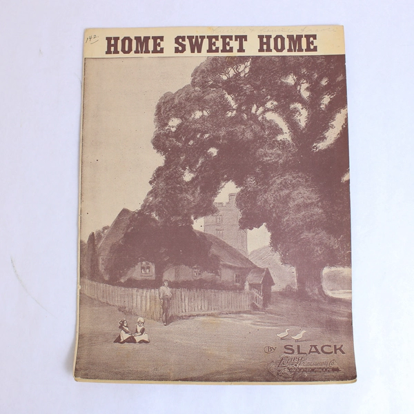 Antique Home Sweet Home Sheet Music by J.H. Slack Eclipse Publishing Co. 1900s