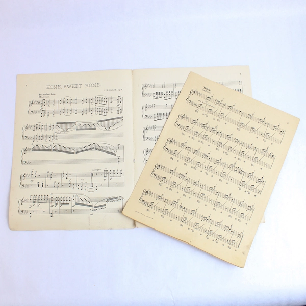 Antique Home Sweet Home Sheet Music by J.H. Slack Eclipse Publishing Co. 1900s