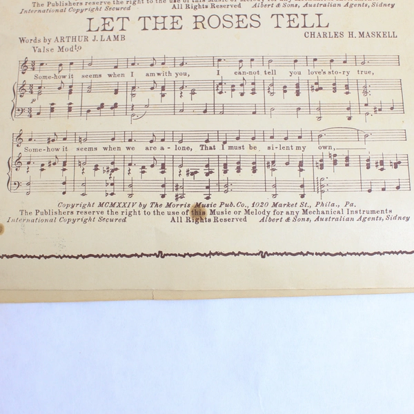 Antique Home Sweet Home Sheet Music by J.H. Slack Eclipse Publishing Co. 1900s