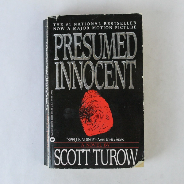 Presumed Innocent by Scott Turow, 1987 Warner Books Paperback - Pre-Owned