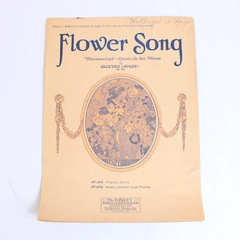 Antique Sheet Music Flower Song by Gustav Lange 1923 McKinley Publishers Inc.