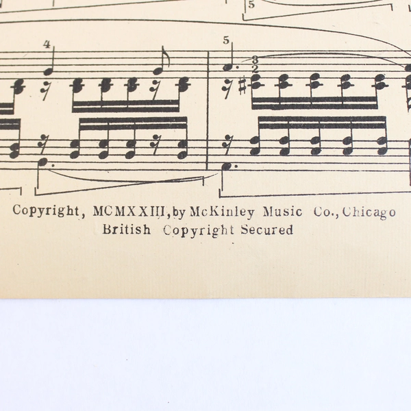 Antique Sheet Music Flower Song by Gustav Lange 1923 McKinley Publishers Inc.