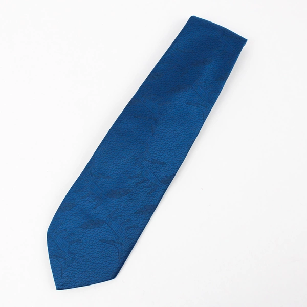 Vintage JCPenney Towncraft Blue Subtle Fox Design Necktie 56"