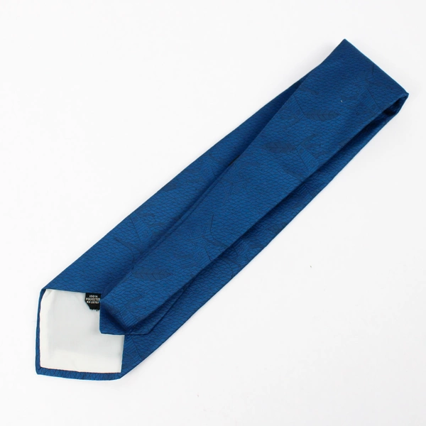 Vintage JCPenney Towncraft Blue Subtle Fox Design Necktie 56"