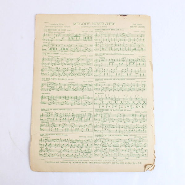 Antique Sheet Music Barcarolle From Les Contes D'Hoffman Jacques Hoffman 1908