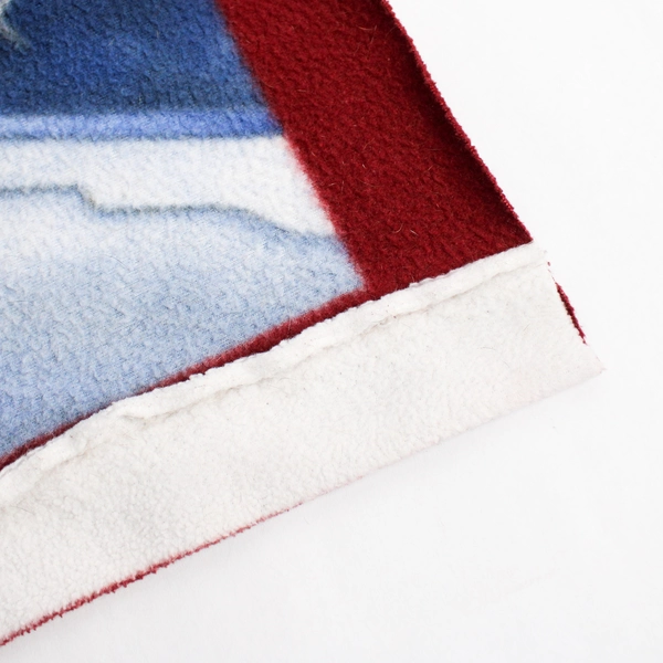 American Flag and Bald Eagles Fleece Throw Blanket 51" x 63"