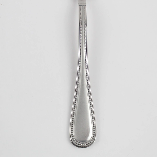 Set of 6 Towle Boston Bead Frost Stainless Steel 18/10 Soup Spoons