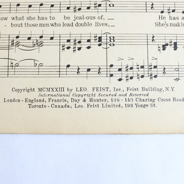 Antique 1923 No No Nora A Dancing Song Music Sheet by Kahn Fiorito & Erdman