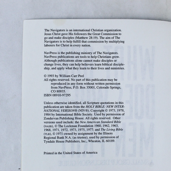 What God Does When Men Pray by William Carr Peel, 1993 Paperback