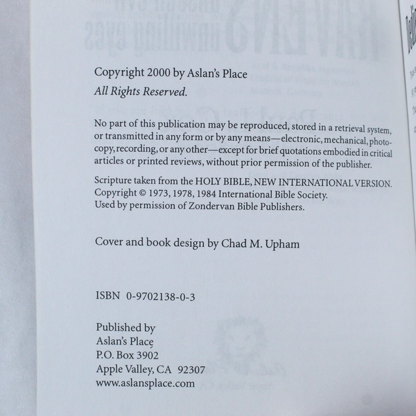 Ravens Unseen Evil Unwilling Eyes by Paul L. Cox, 2000 Paperback